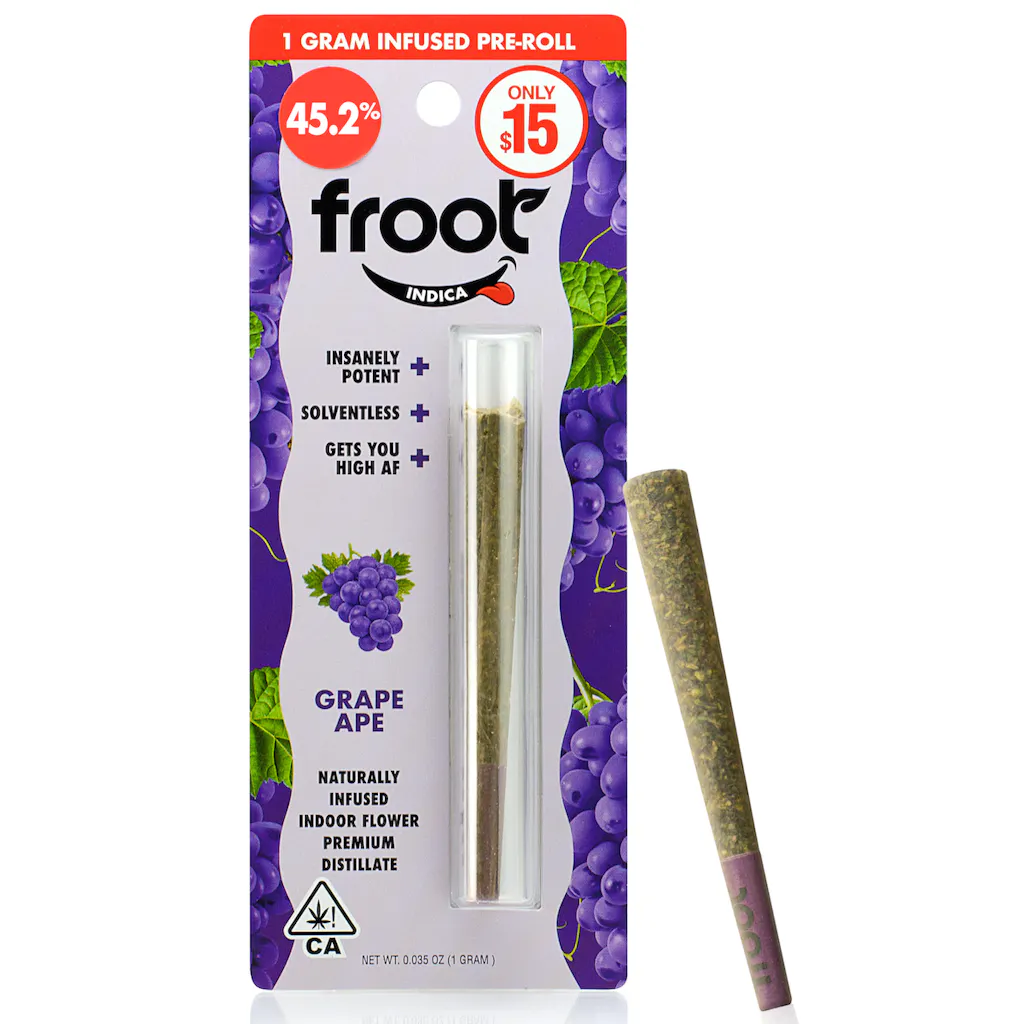 Froot Grape Ape Infused 1-gram Pre-roll